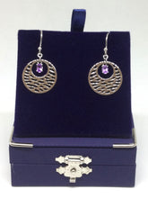 Load image into Gallery viewer, Amethyst Boho Earrings
